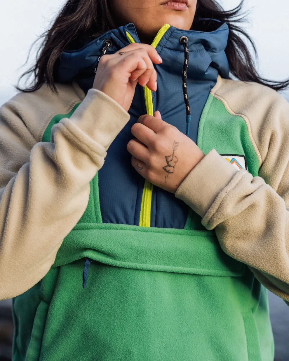 Alexander Recycled Polar Hooded Fleece