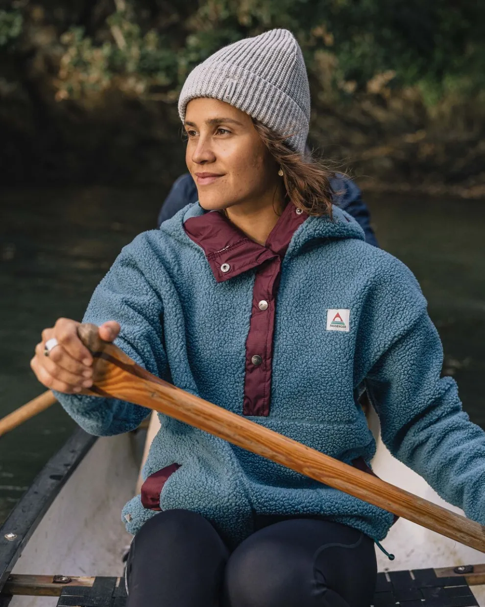 Calla Hooded Recycled Polar-Lined Fleece