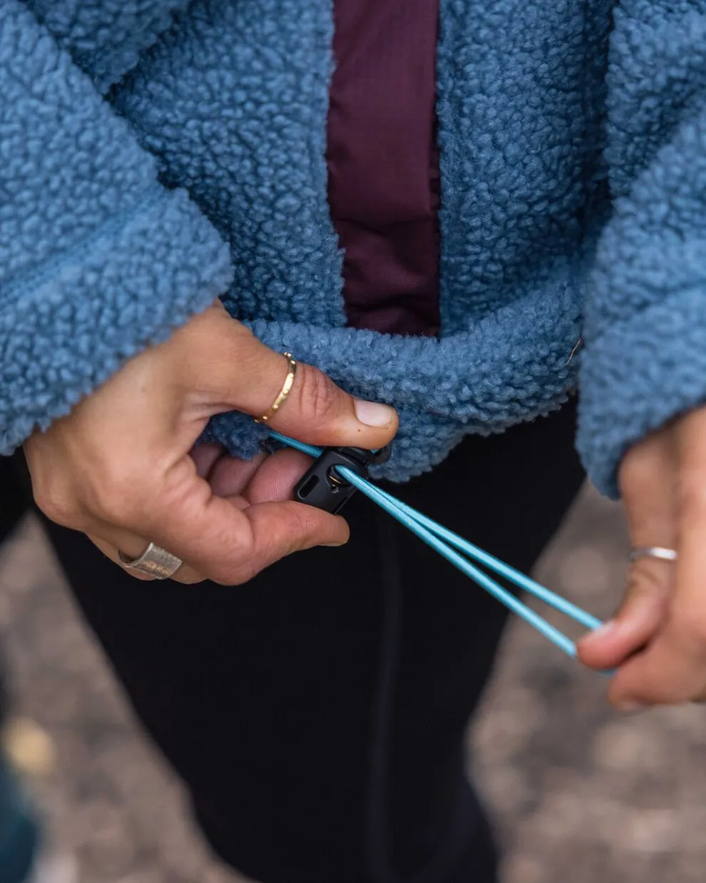 Calla Hooded Recycled Polar-Lined Fleece