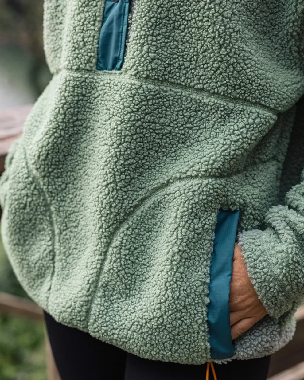 Calla Hooded Recycled Polar-Lined Fleece