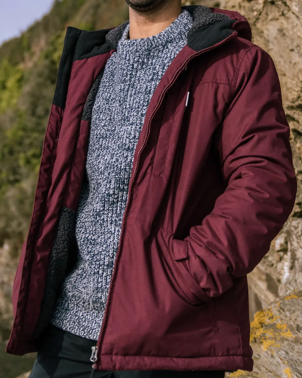 Discover Recycled Sherpa Lined Jacket