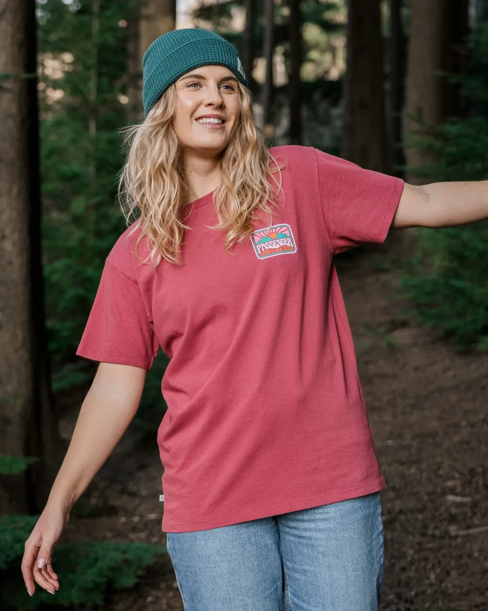 Golden Hour Recycled Cotton Oversized T-Shirt