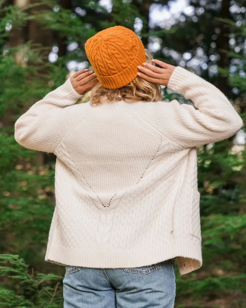 Homey Recycled Knitted Cable Cardigan