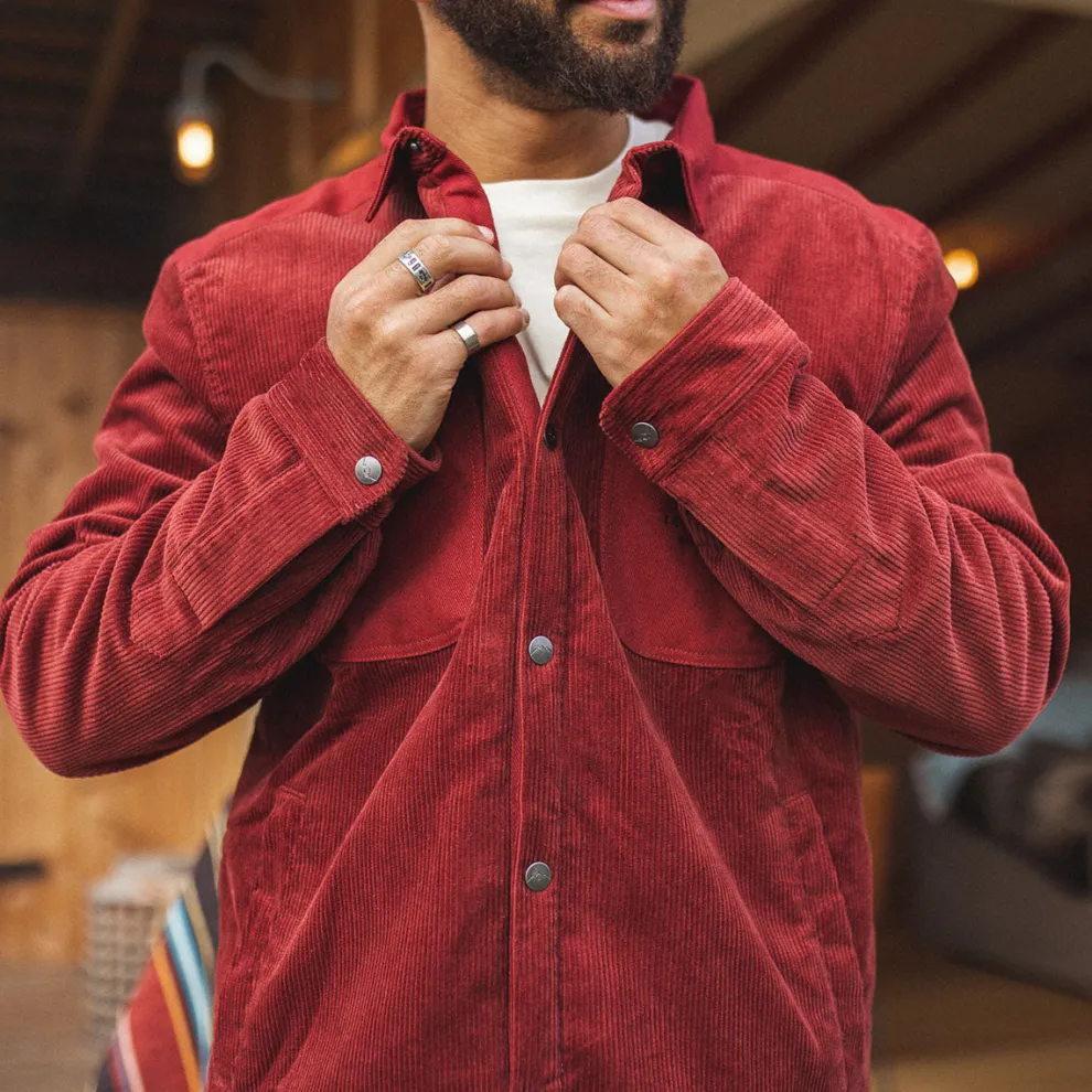 Kodiak Sherpa Lined Cord Overshirt