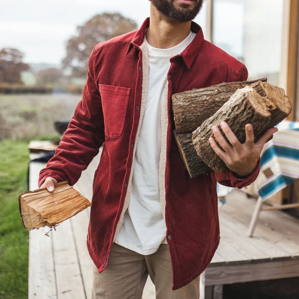 Kodiak Sherpa Lined Cord Overshirt