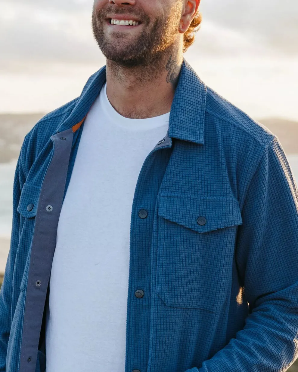 Maple Grid Polar Fleece Shirt