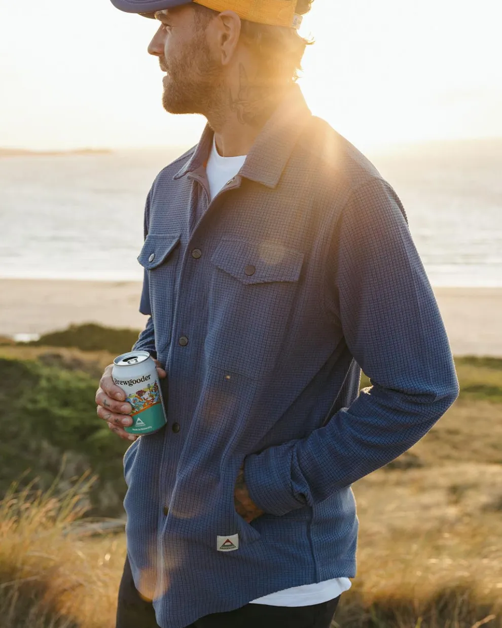 Maple Grid Polar Fleece Shirt