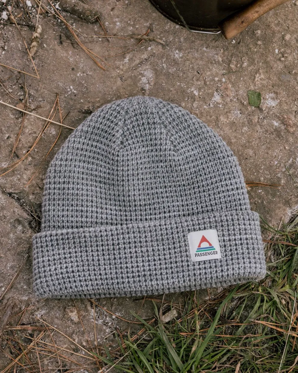Moss Double Layer Recycled Waffle Beanie