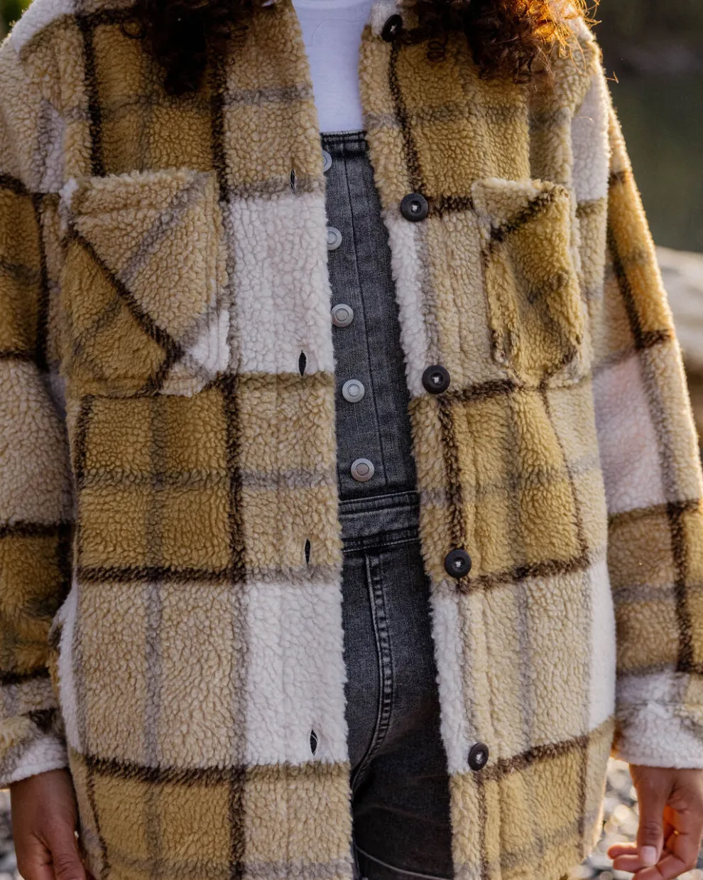 Olympus Yarn Dye Recycled Sherpa Fleece Shirt