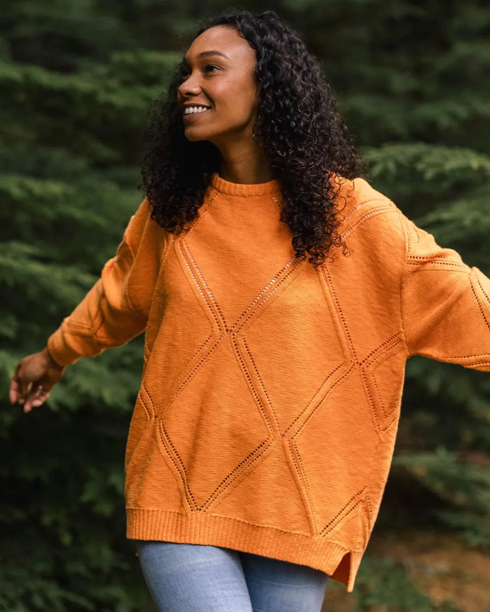 Palm Organic Oversized Knitted Jumper
