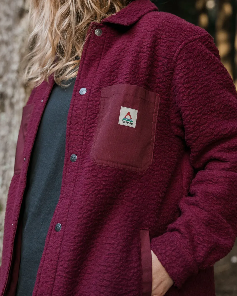 Rappel Recycled Sherpa Oversized Shirt