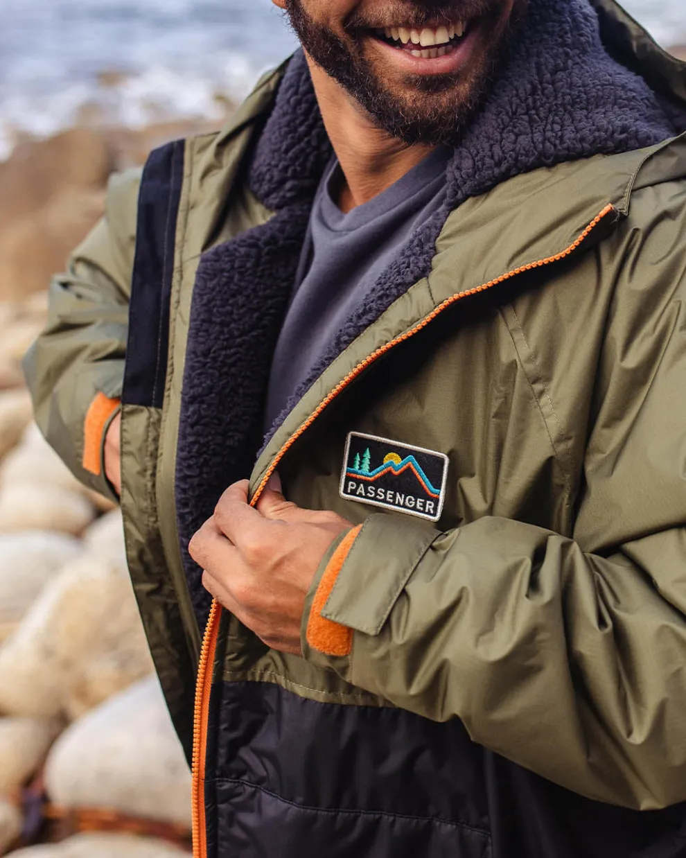 Roaming Recycled Sherpa Lined Changing Robe