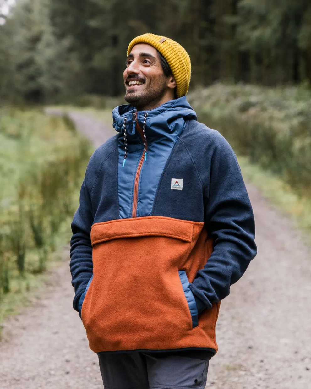 Woodland Hooded 1/2 Zip Polar Fleece