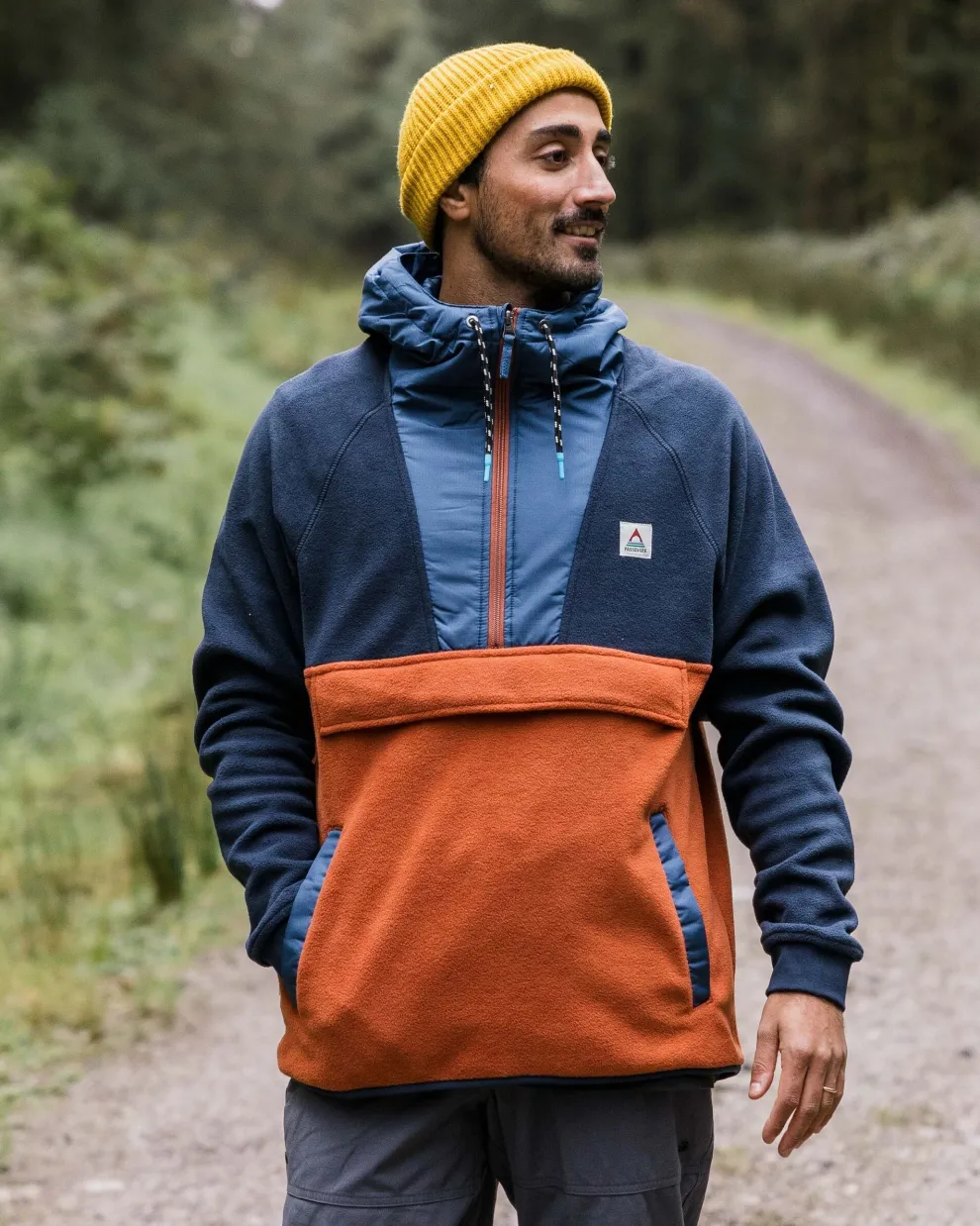 Woodland Hooded 1/2 Zip Polar Fleece